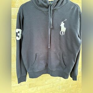 Navy Blue Polo Ralph Lauren Big Horse Hoodie